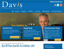 Tablet Screenshot of davisspine.net